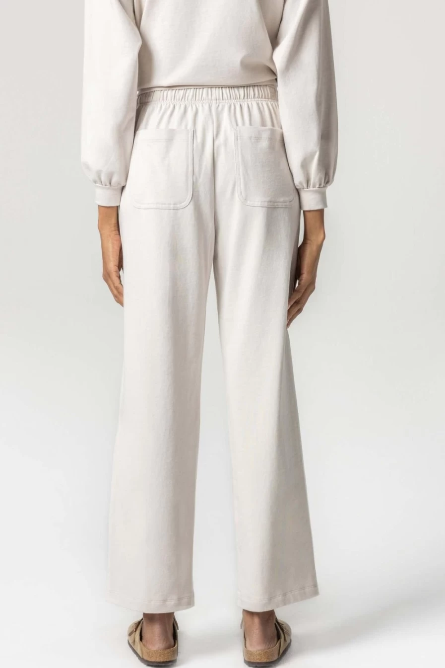 LILLA P Alabaster Drawcord Pants - Comfortable Casual Trousers for Men & Women