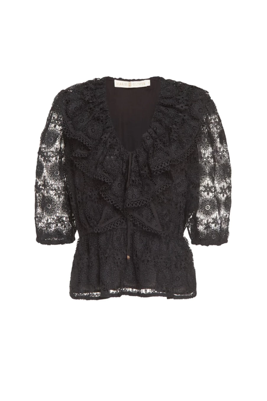 MARIE OLIVER Georgia Top in Black - Women's Final Sale Blouse
