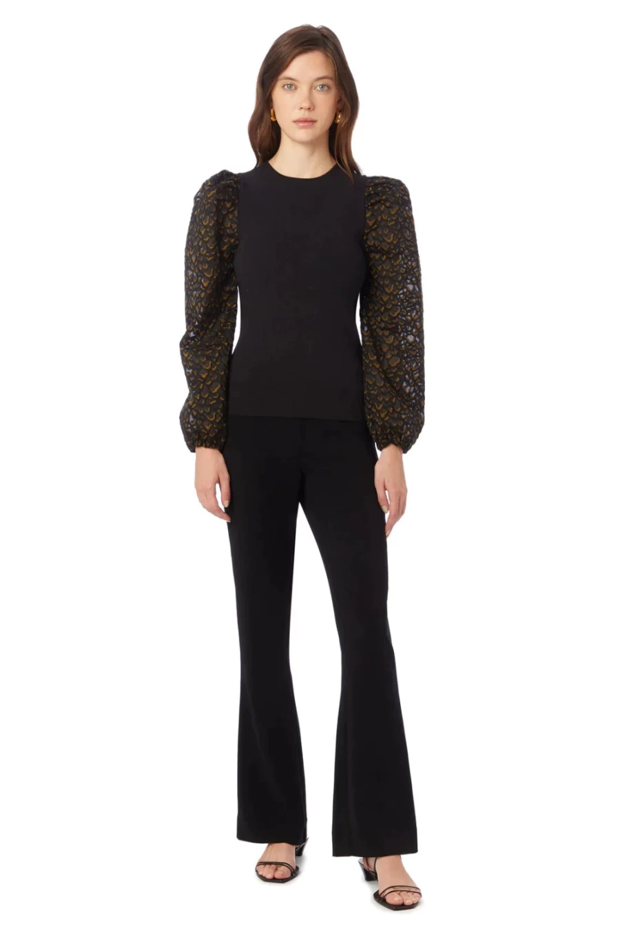 MARIE OLIVER Mia Slim Black Pants for Women - High Waisted Tapered Trousers