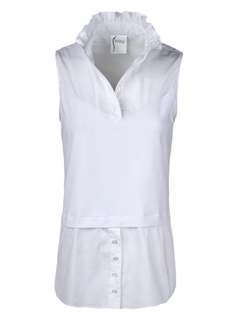 FINLEY Women's White Layering Tank Top - Girly Style Basic Camisole