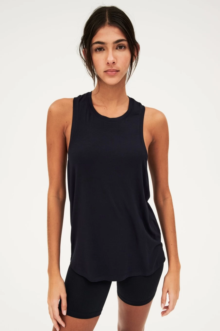 SPLITS59 Toni Indigo Jersey Tank Top for Women - Comfortable Stretchy Workout Camisole