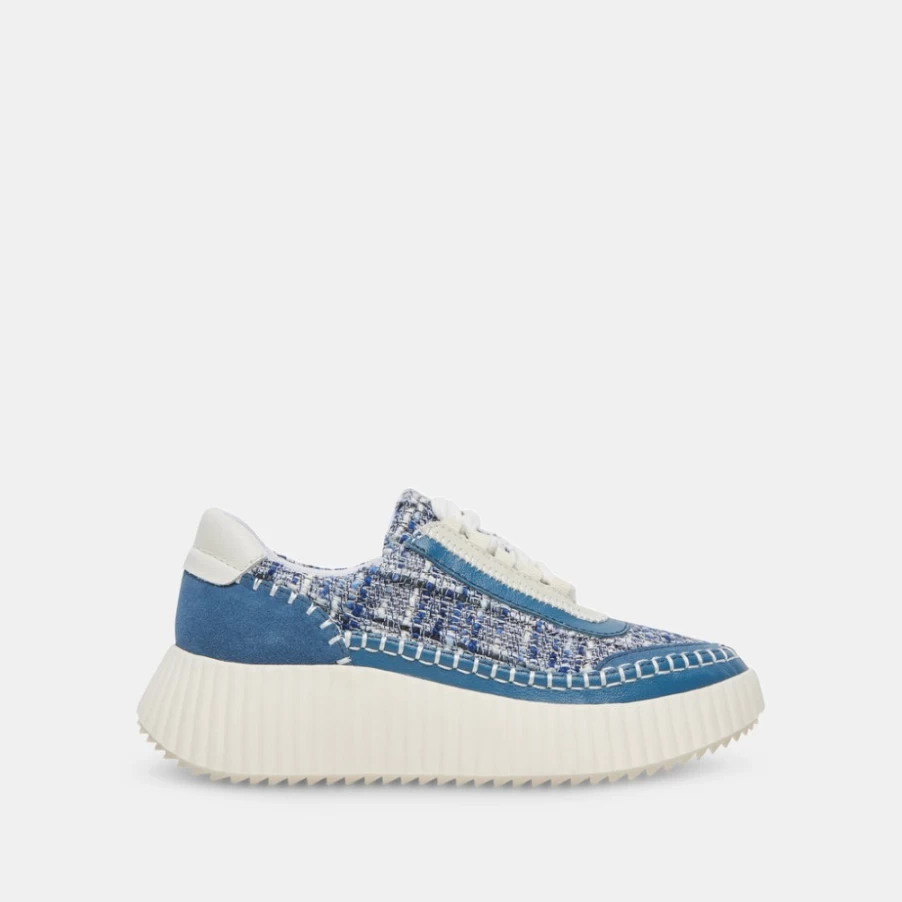 DOLCE VITA Navy Multi Woven Sneakers for Women - Stylish & Comfortable Dolen Sneakers