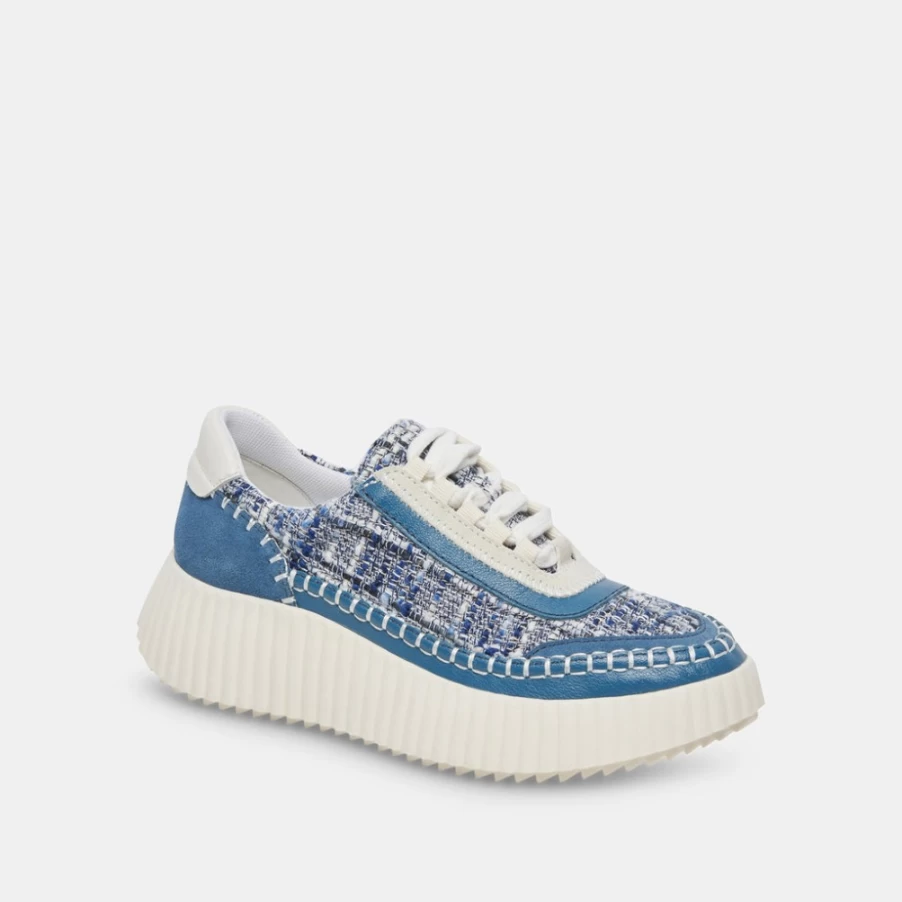 DOLCE VITA Navy Multi Woven Sneakers for Women - Stylish & Comfortable Dolen Sneakers