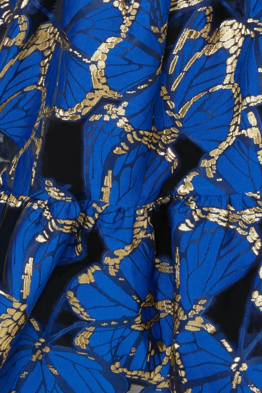 Milly Hayden Blue Multi Floral Butterfly Print Dress