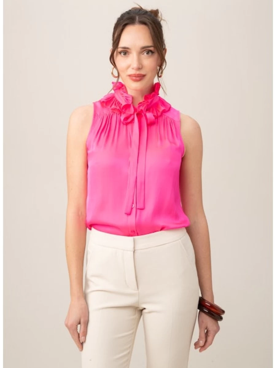 TRINA TURK Cinzia Pink Top - Women's Blouse Final Sale