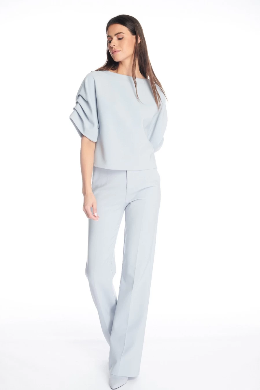 OSCAR Opio Ice Blue Top - Women's Fashion Blouse