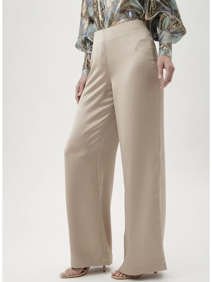 TRINA TURK Enryo Gold High-Waisted Pant - Women's Luxury Trousers