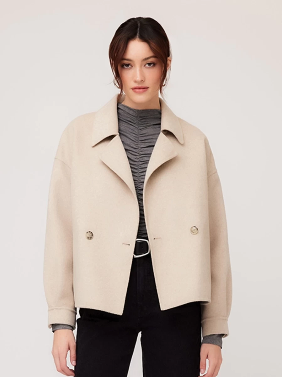 "FIFTEEN TWENTY Sand Cropped Jacket - Women's Short Casual Outerwear"