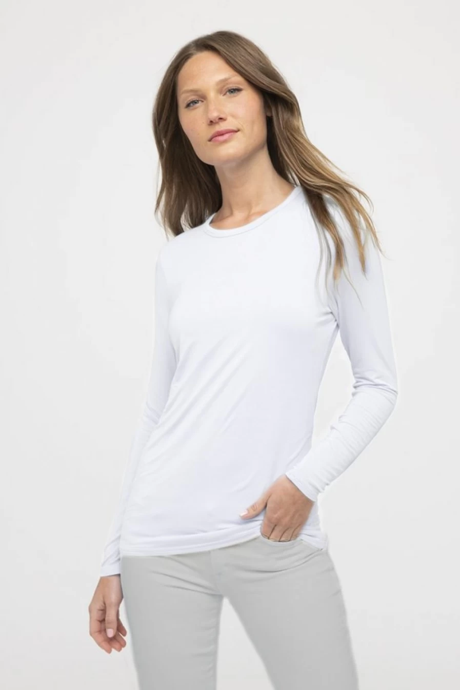 "KINROSS CASHMERE Bamboo Cotton Crew Neck T-Shirt - Soft Sustainable Men's Tee"