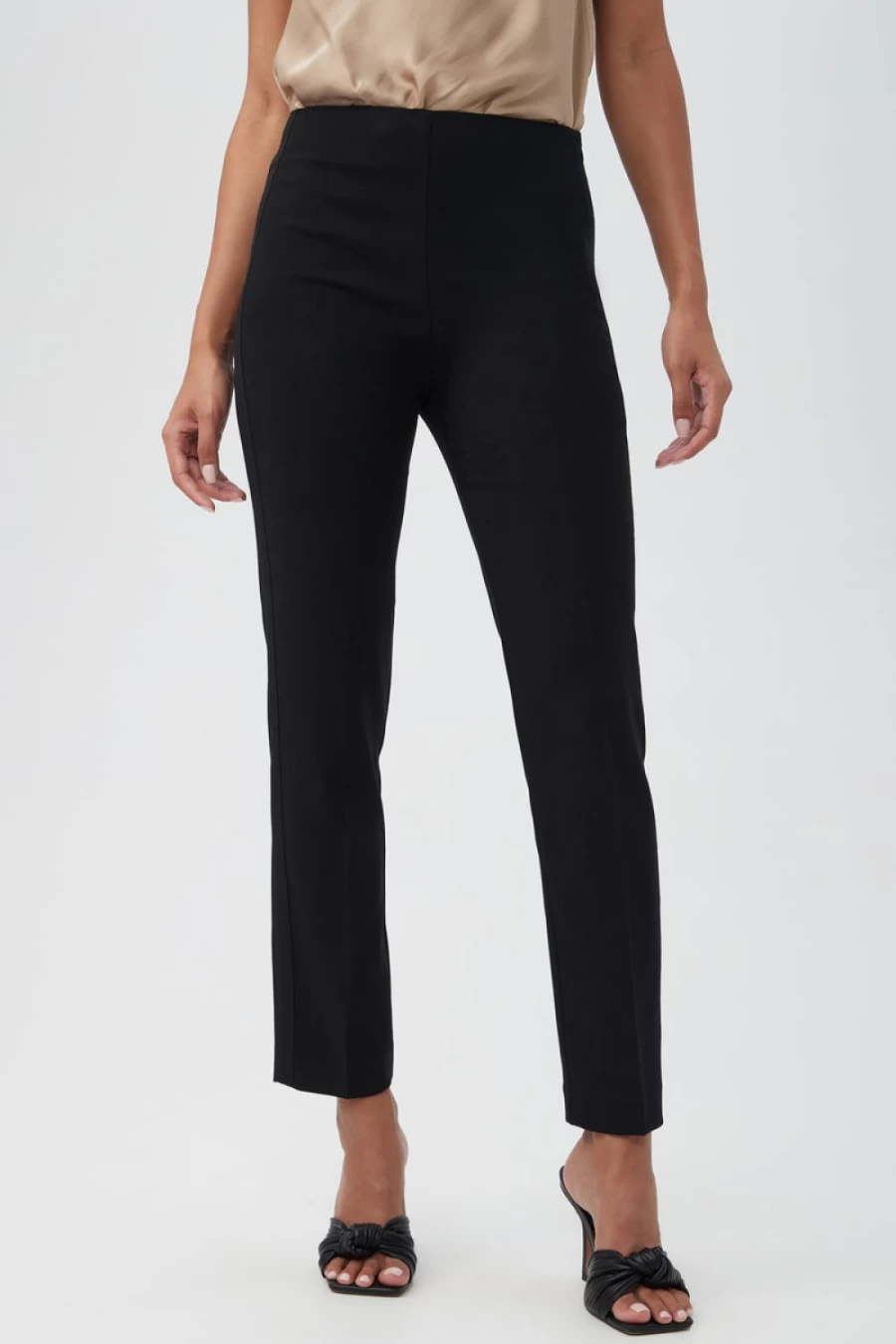 TRINA TURK Furusato Black Pant for Women - High-Waisted Slim Fit Trousers
