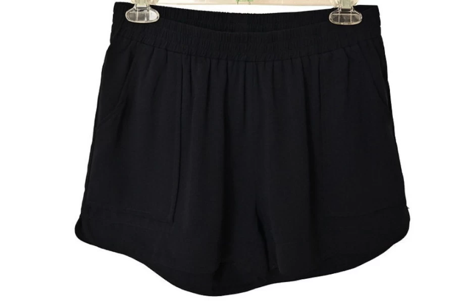 JOY JOY Women's Black Elastic Waist Pull-On Comfort Shorts - Final Sale