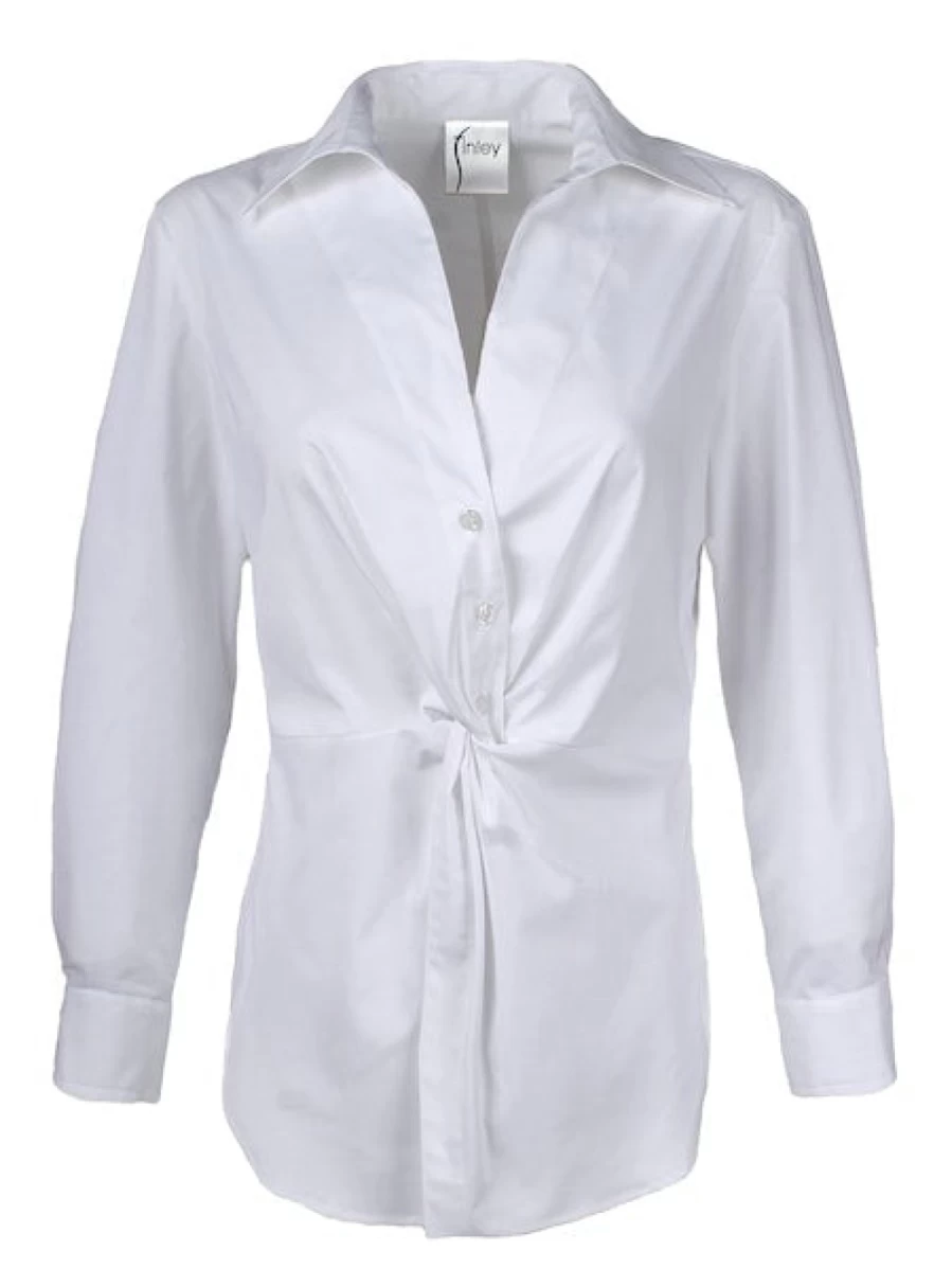 FINLEY Men's White Sid Poplin Dress Shirt - Classic Slim Fit Casual Button Down