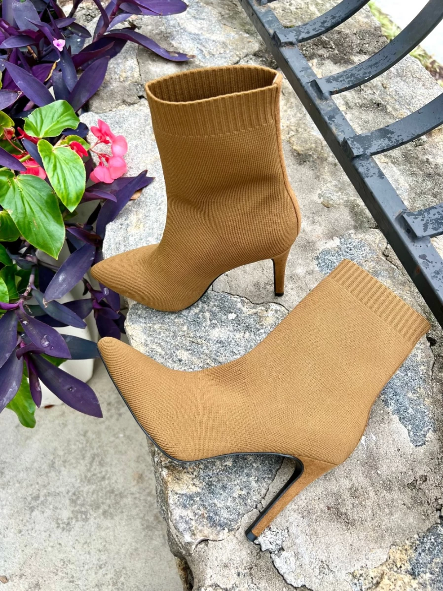 OSCAR Savannah Amber Boots Women's Leather Mid-Calf Boots Fashion Ankle Booties