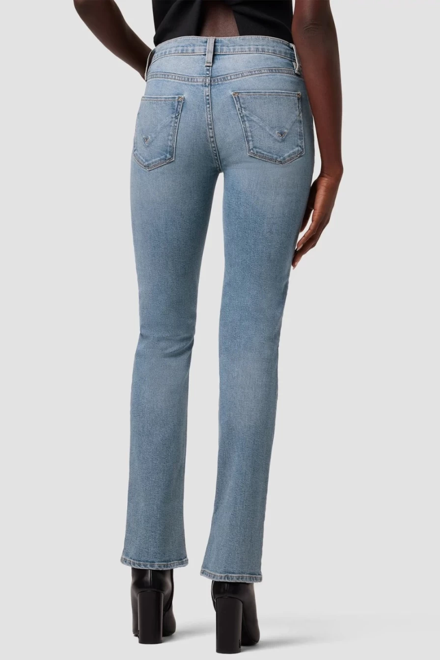 HUDSON Nico Mid-Rise Straight Leg Jeans in Oasis Wash - Women's Denim Pants