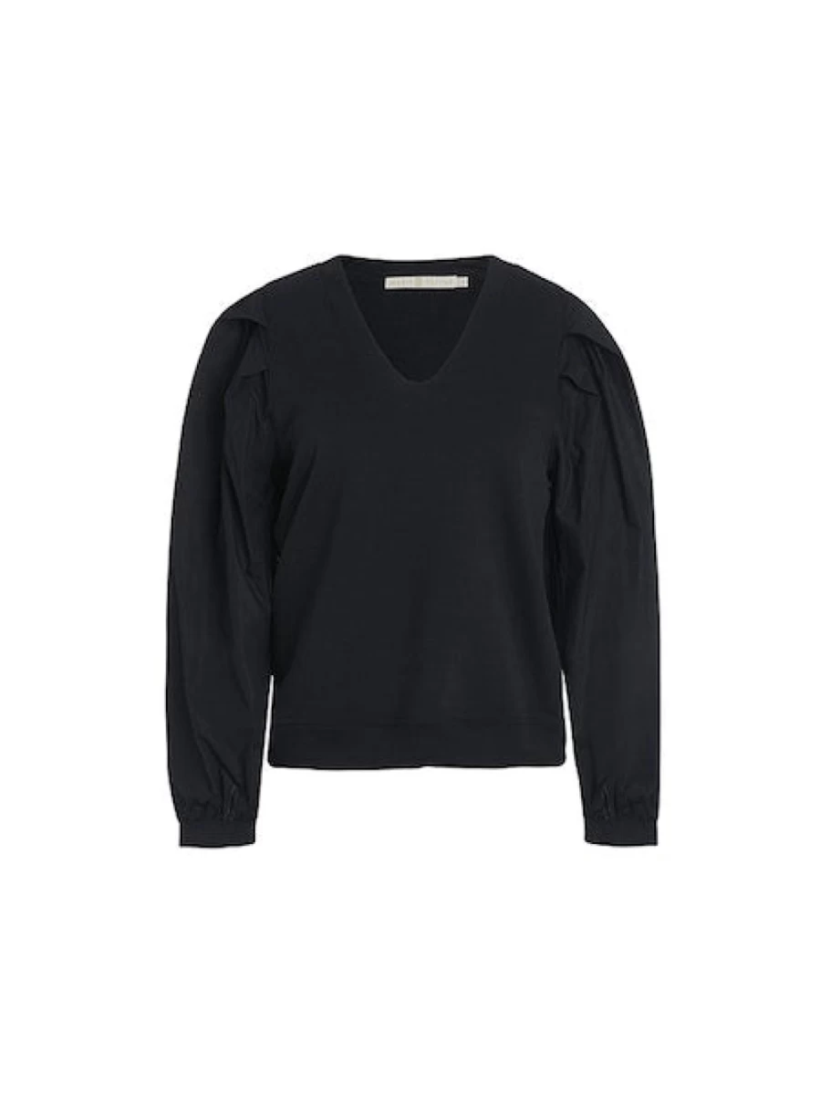 MARIE OLIVER Bianca Black Women's Pullover Sweater Casual Knit Top