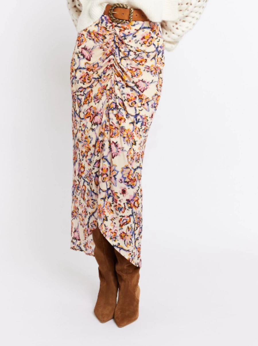 BERENICE PARIS Frida Print Floral Printed Skirt - Jumea Bohemian Style Women's Fashion