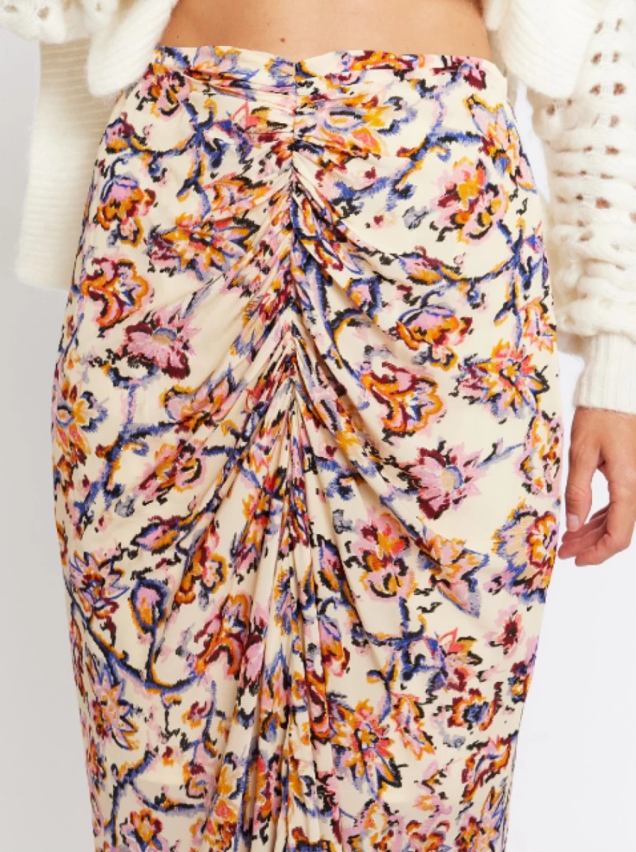BERENICE PARIS Frida Print Floral Printed Skirt - Jumea Bohemian Style Women's Fashion