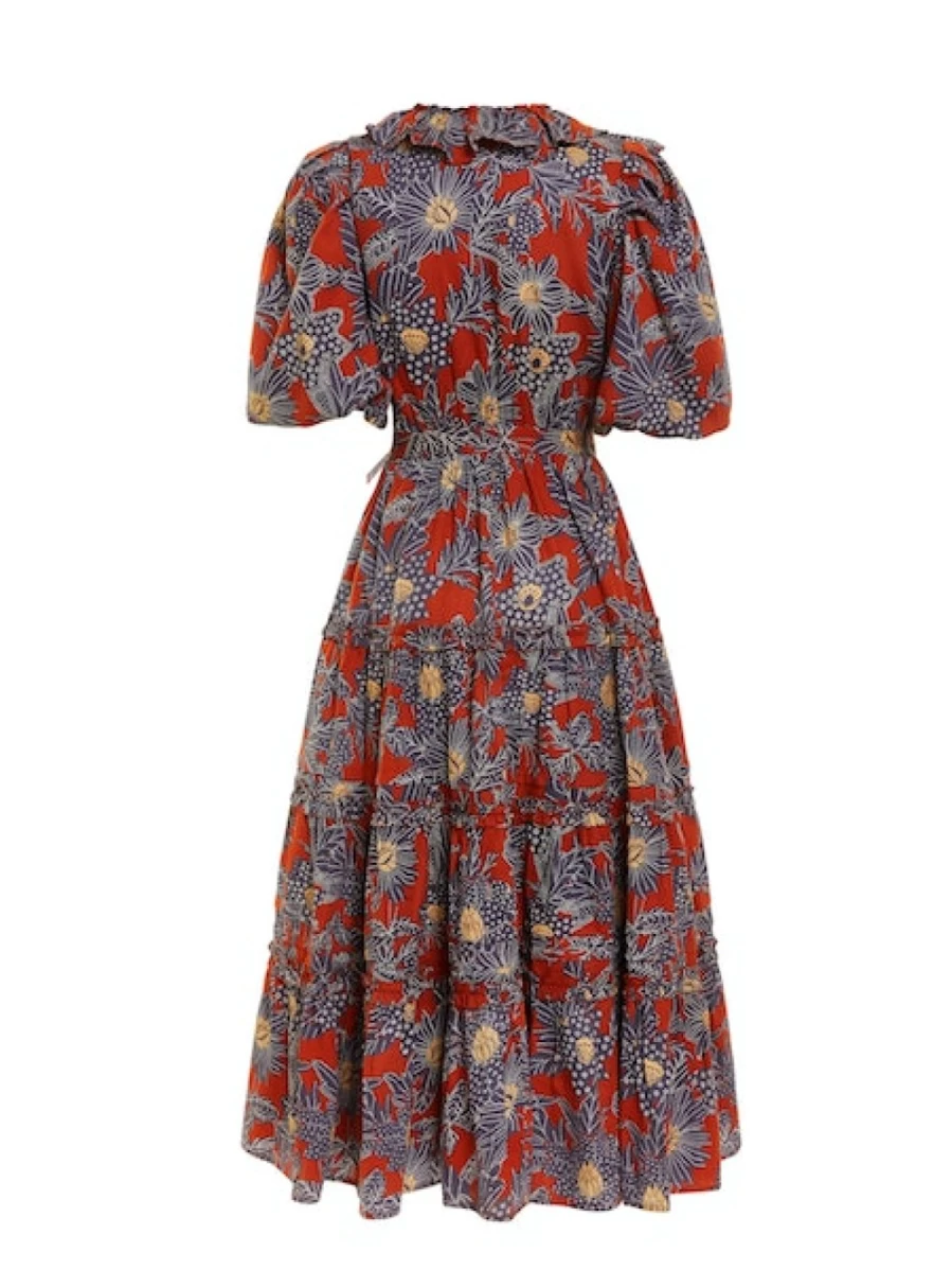 LOVE THE LABEL Remy Maxi Dress - Khushi Plum Print Flowy Long Dress