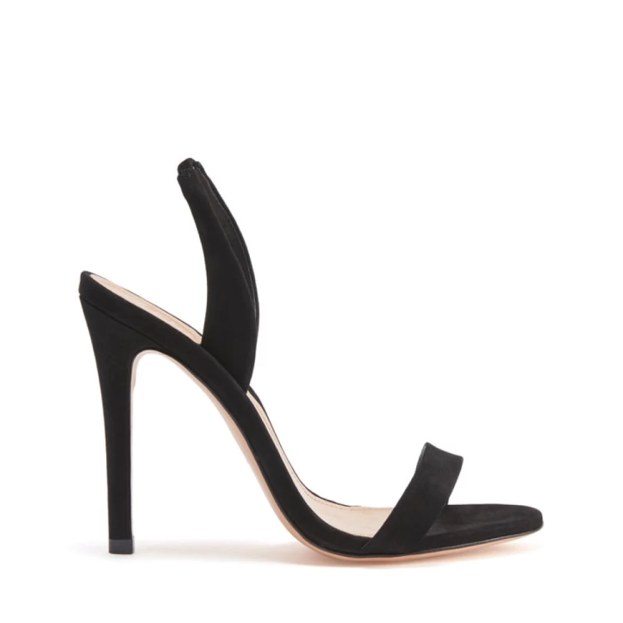 SCHUTZ Luraine Black Strappy Heels - Women's Fashion High Heel Sandals