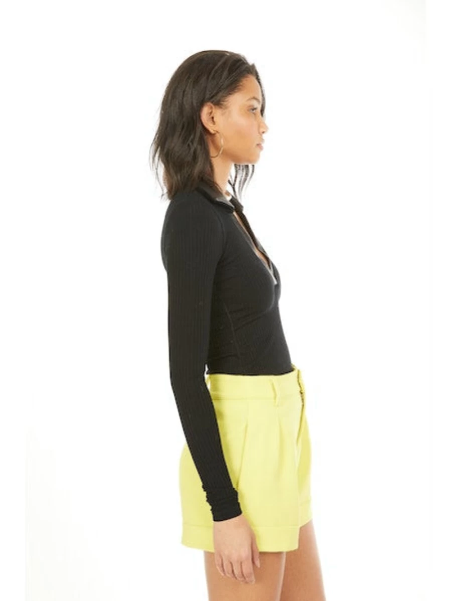 "GENERATION LOVE Willa Black Polo Top - Women's Classic Fit Short Sleeve Shirt"
