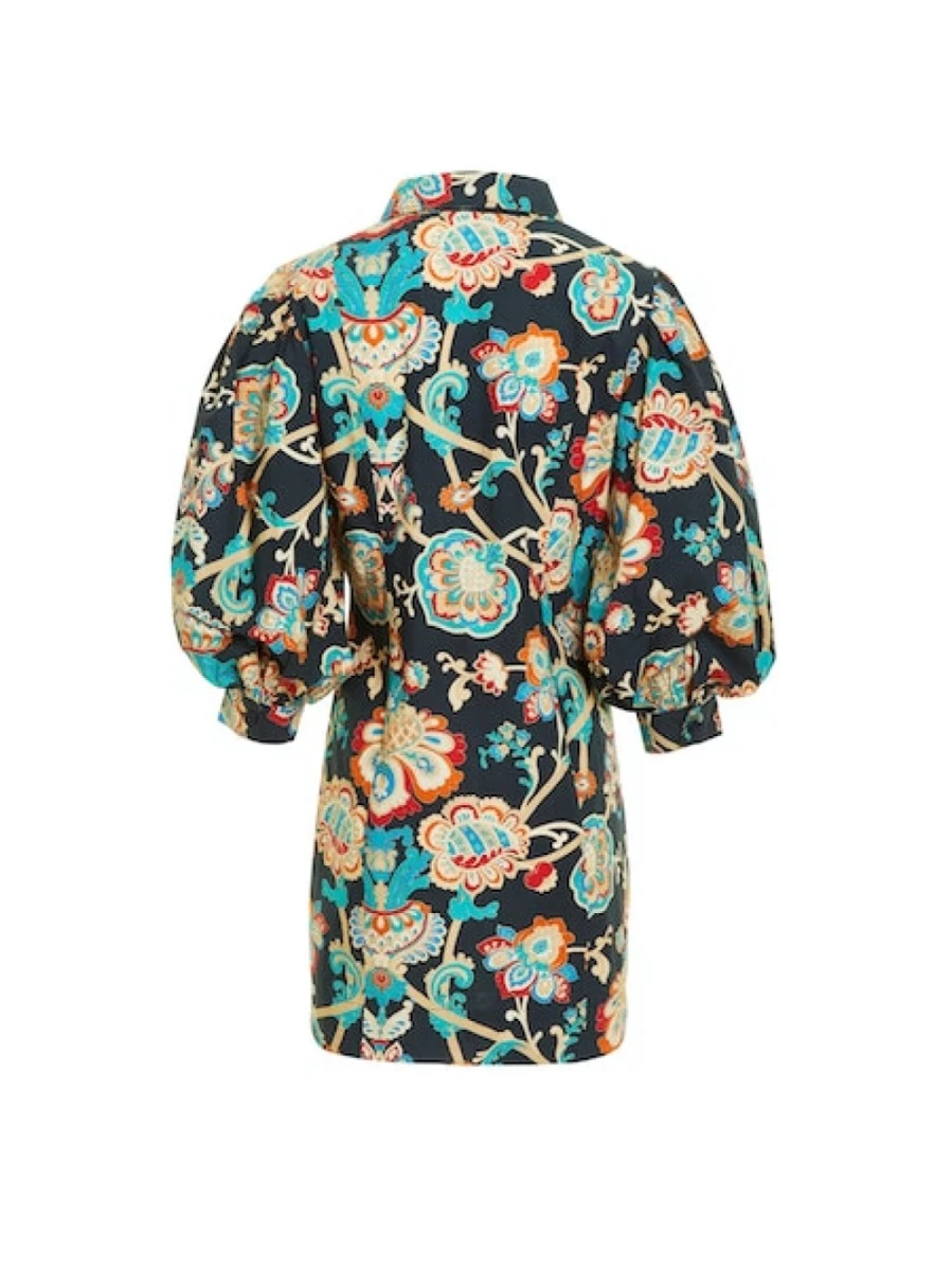 LOVE THE LABEL Sula Floral Mini Dress - Boho Print Summer Dress