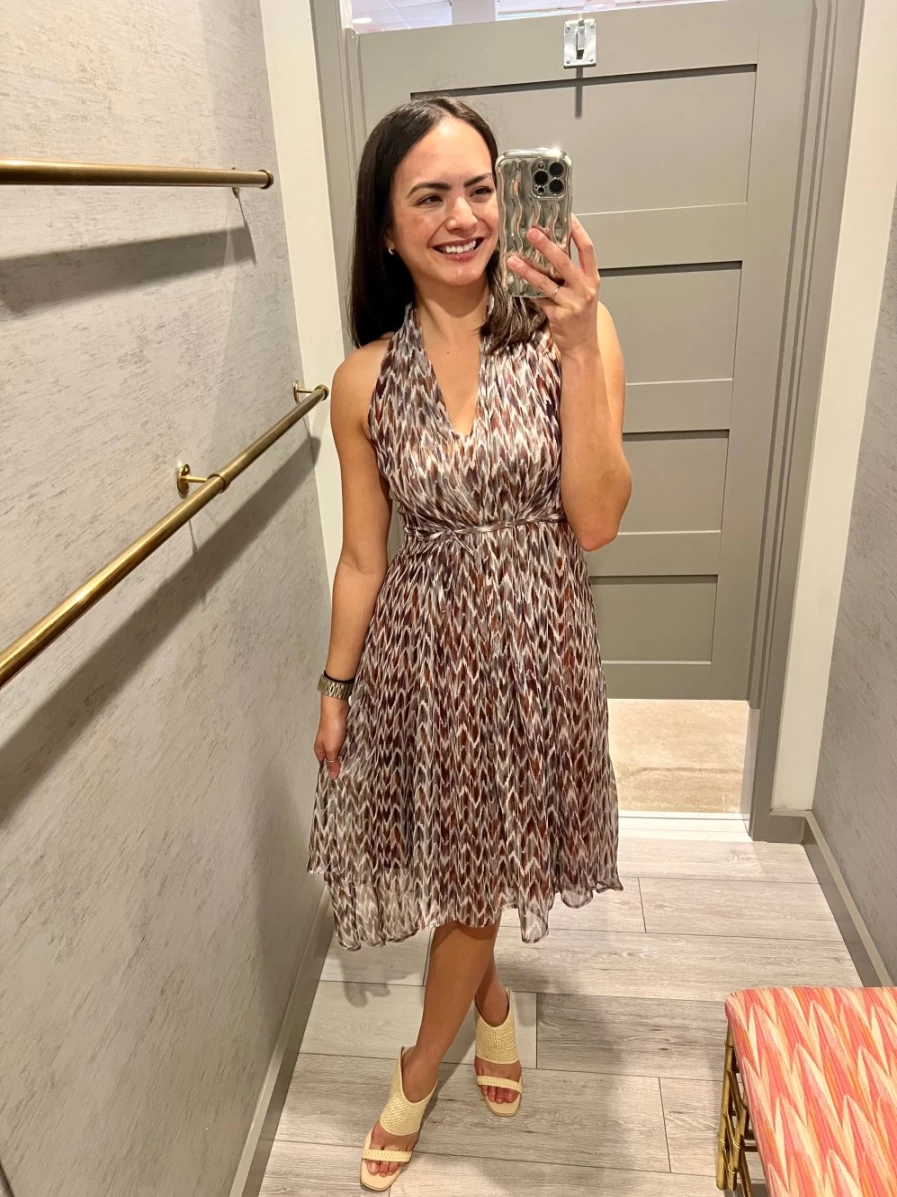 ZERO DEGREES CELSIUS High-Low Hem Tie Waist Dress - Multi Color Summer Flowy Women's Dress