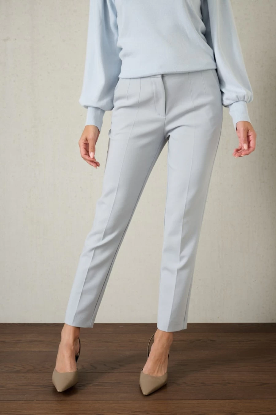 "OSCAR Richard Slim Fit Pant in Ice Blue | Men's Casual Trousers"