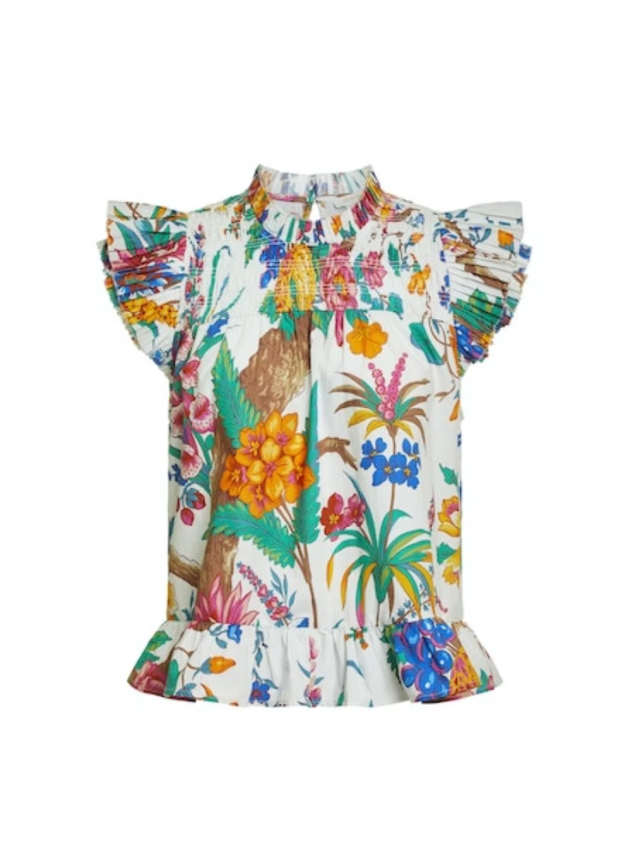"LOVE THE LABEL Poppy Top - Floral Kismet Print Women's Blouse *Final Sale*"