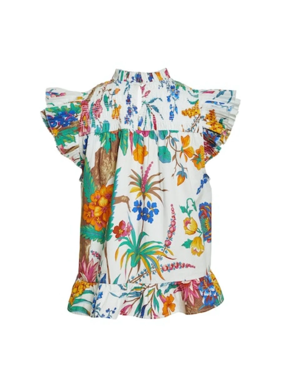 "LOVE THE LABEL Poppy Top - Floral Kismet Print Women's Blouse *Final Sale*"