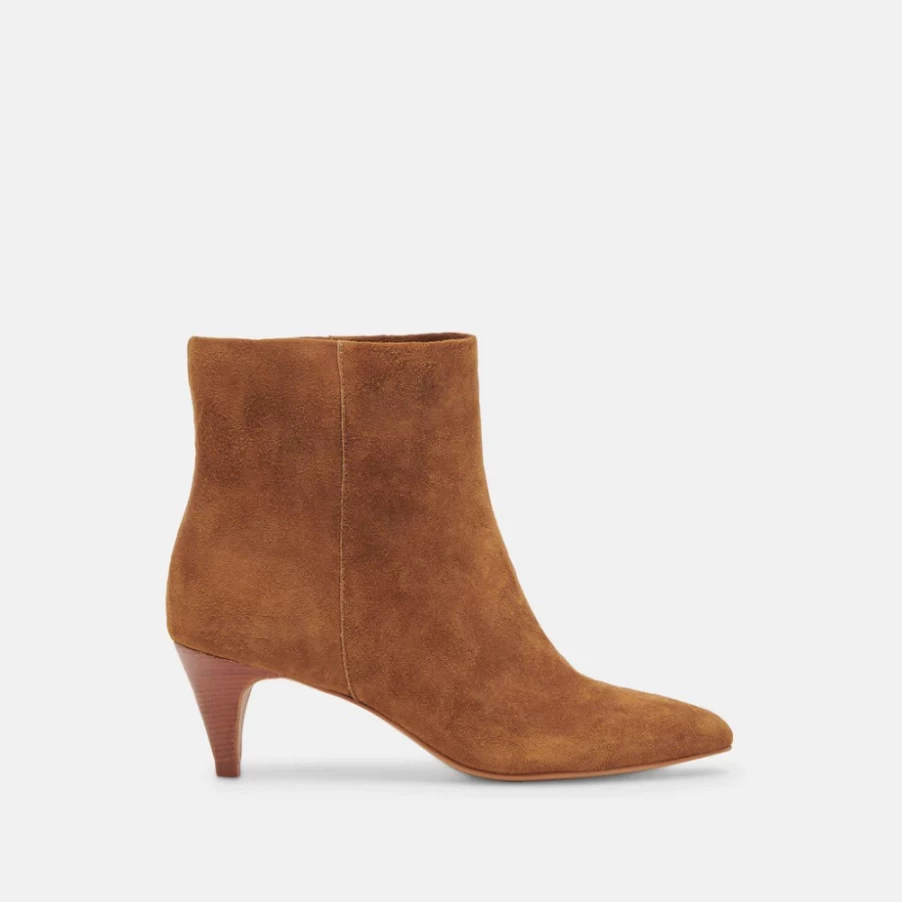 DOLCE VITA Dee Brown Suede Bootie Women's Ankle Boots