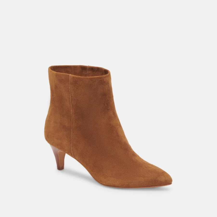 DOLCE VITA Dee Brown Suede Bootie Women's Ankle Boots