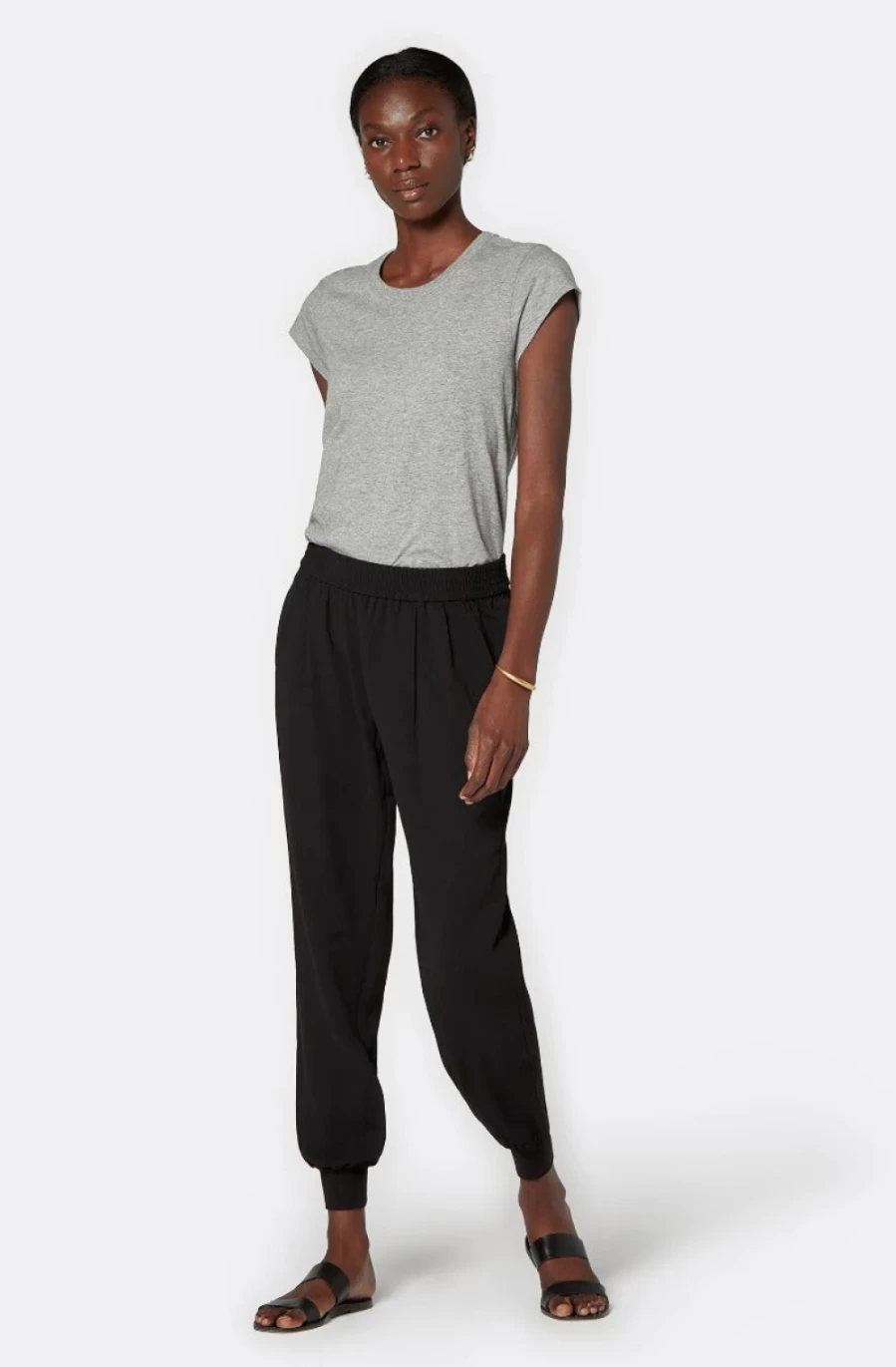 JOIE Women's Delzia Heather Grey T-Shirt - Soft Casual Short Sleeve Tee