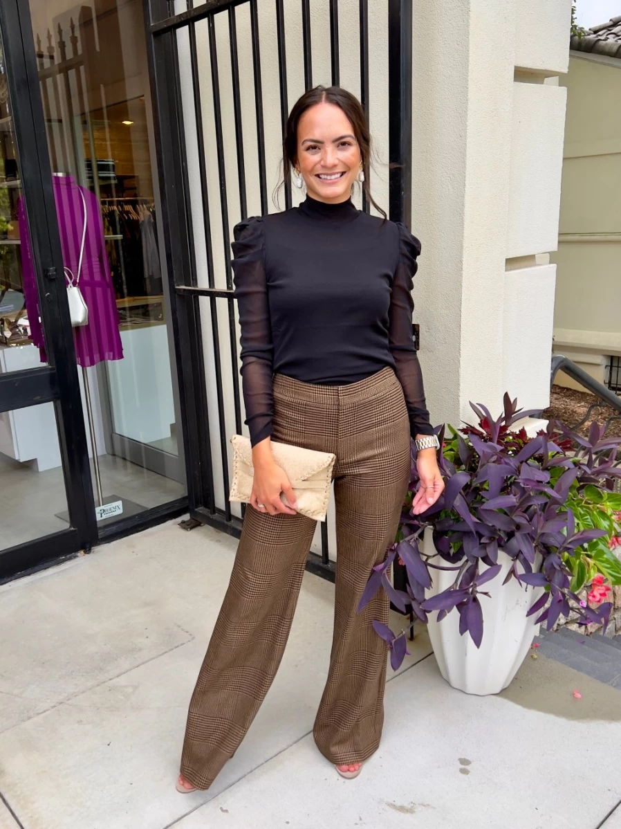 ALICE OLIVIA Deanna High-Waisted Pant - Women's Classic Trousers for Elegant Outfits