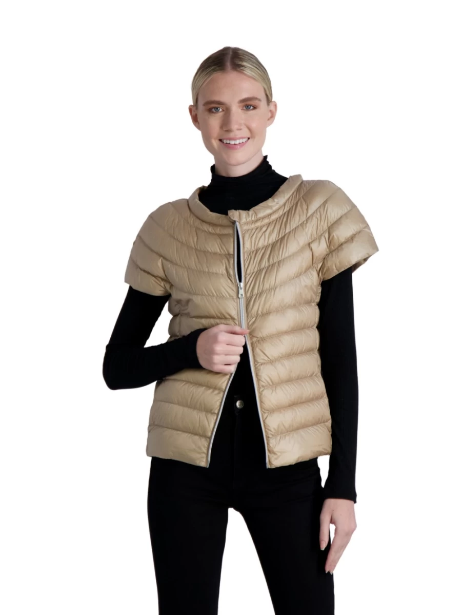 COTES OF LONDON St. Ives Camel Down Puffer Jacket - Warm Winter Coat